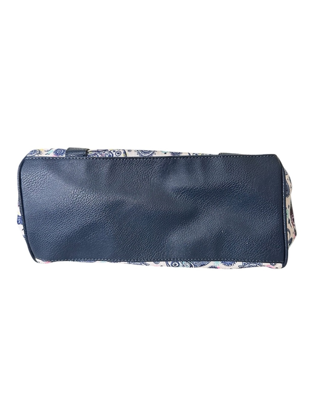 Lily Bloom Maggie Satchel Navy White Mandala Elephant Shoulder Bag - Picture 7 of 9